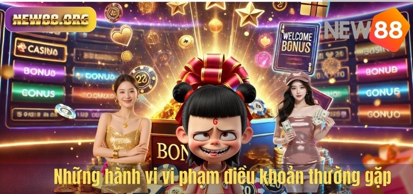 Những hành vi vi phạm điều khoản thường gặp